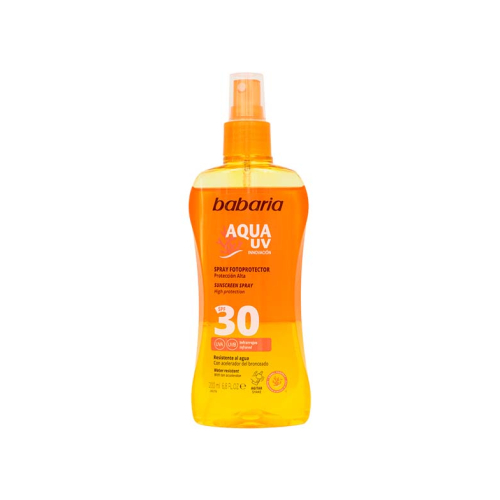 Babaria - Fotoprotector bifásico en spray Aqua UV SPF 30