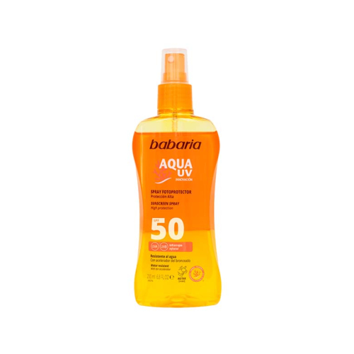 Babaria - Fotoprotector bifásico en spray Aqua UV SPF 50