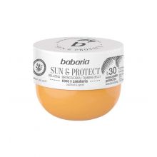 Babaria - Gelatina bronceadora Sun & Protect SPF30 - Coco y zanahoria