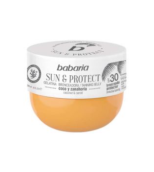 Babaria - Gelatina bronceadora Sun & Protect SPF30 - Coco y zanahoria