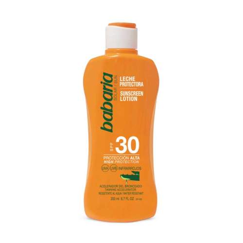 Babaria - Leche de protección solar Aloe Vera - SPF30