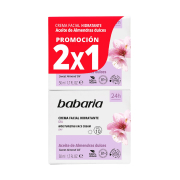 Babaria - Pack crema facial hidratante de día SPF10 - Aceite de almendras dulces
