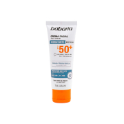 Babaria - Protector solar facial hidratante SPF50+ - Ácido Hialurónico
