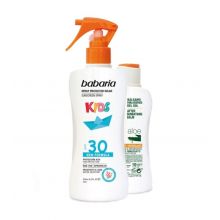 Babaria - Protector solar infantil en spray SPF30 + After Sun