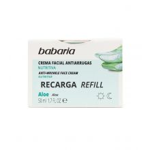 Babaria - Refill crema facial antiarrugas - Aloe vera