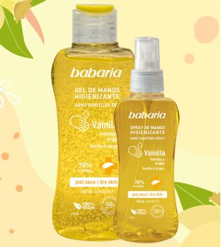 Babaria - Spray de manos hidroalcohólico - Vanilla y Argán