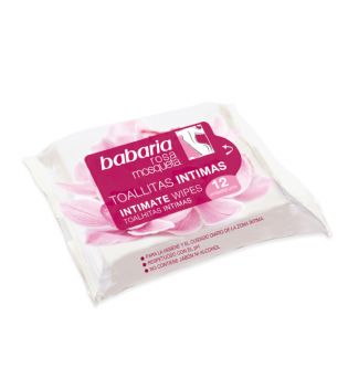 Babaria - Toallitas íntimas rosa mosqueta - 12 unidades