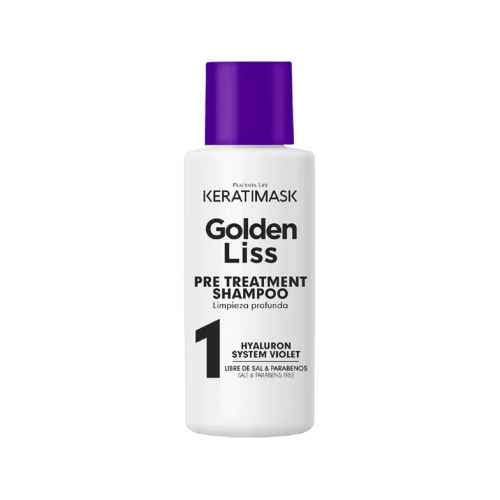 Be natural - Kit alisado sin formol Keratimask Golden Liss - Cabellos rubios y decolorados