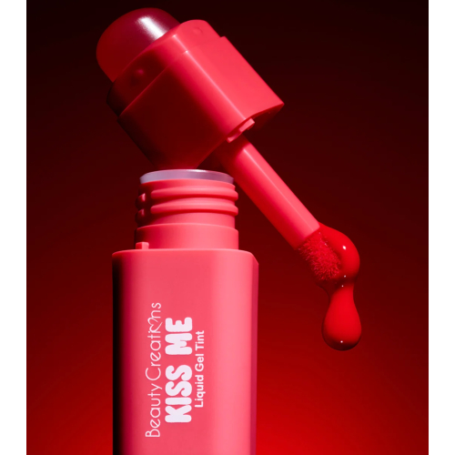 Beauty Creations - Tinte labial Kiss Me Liquid Gel - Corally Hot