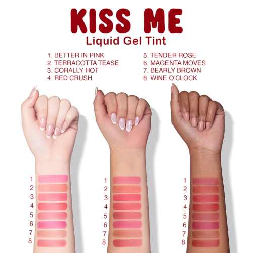 Beauty Creations - Tinte labial Kiss Me Liquid Gel - Tender Rose