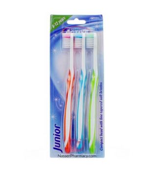 Beauty Formulas - Pack de 3 cepillos de dientes Junior
