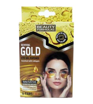 Beauty Formulas - Parches de Gel para Ojos - Gold