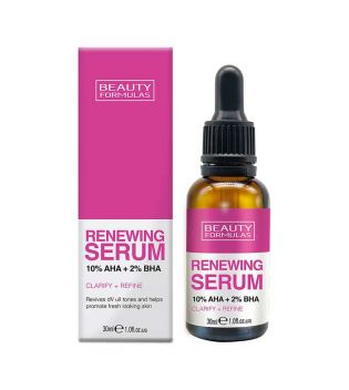 Beauty Formulas - Sérum 10% AHA y 2% BA Renewing