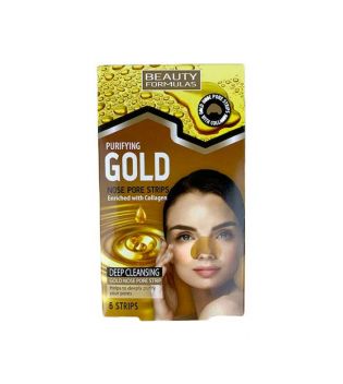 Beauty Formulas - Tiras limpiadoras de poros - Gold