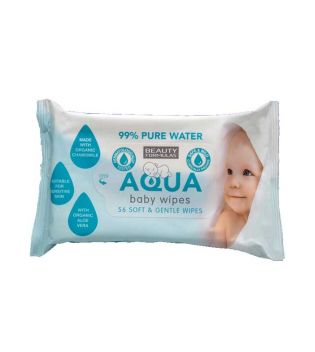 Beauty Formulas - Toallitas para bebé Aqua Baby - 56 unidades