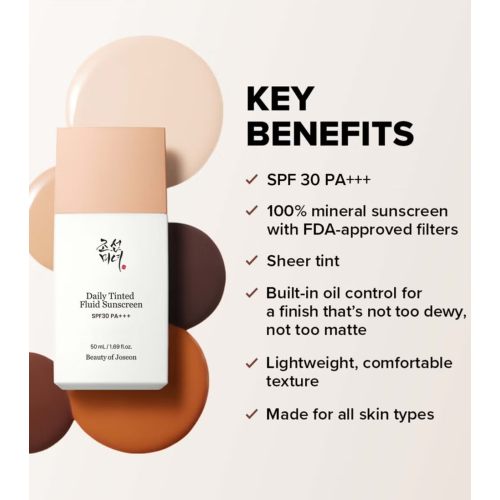Beauty of Joseon - Protector solar con color Daily Tinted Fluid SPF30 PA+++ - LN110