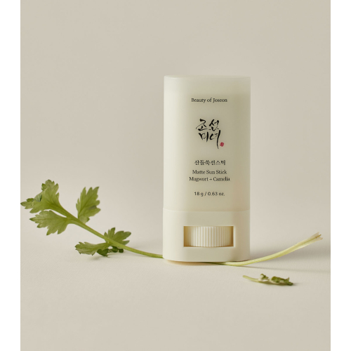 Beauty of Joseon - Protector solar facial SPF50+ Matte sun stick: Mugwort + Camilia
