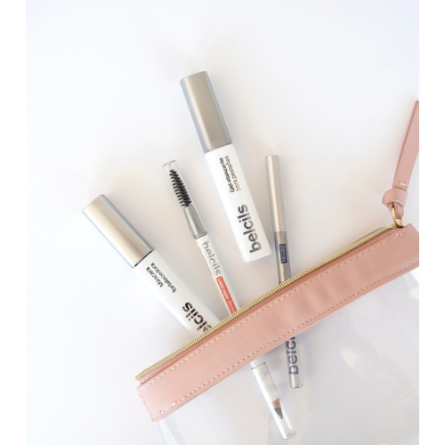 Belcils - Lápiz de cejas hipoalergénico - Bicolor marrón