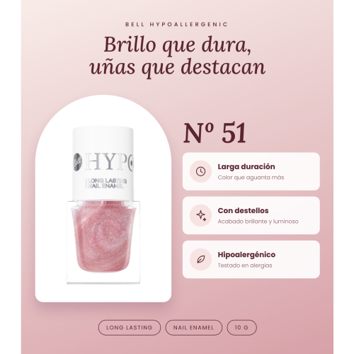 Bell HYPOAllergenic - Esmalte de uñas Long Lasting - 51