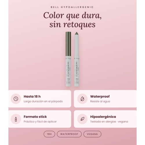 Bell HYPOAllergenic - Sombra de ojos en stick 18h Waterproof - 05: Olive