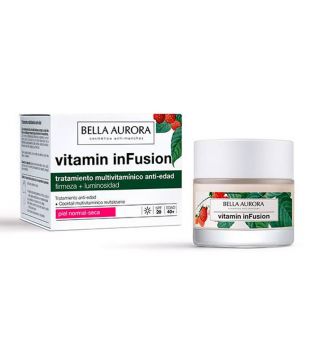 Bella Aurora - Crema facial multivitamínica antiedad de día vitamin inFusion - Piel normal-seca