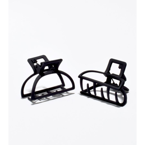 Beter - Dúo de pinzas para el cabello metálicas mate