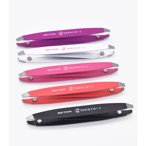 Beter - Pinza de depilar doble 2 Tweezers - Blanca