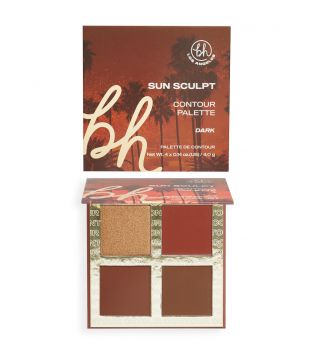 BH Cosmetics - Paleta de rostro Sun Sculpt Contour Palette - Dark