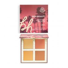 BH Cosmetics - Paleta de rostro Sun Sculpt Contour Palette - Light