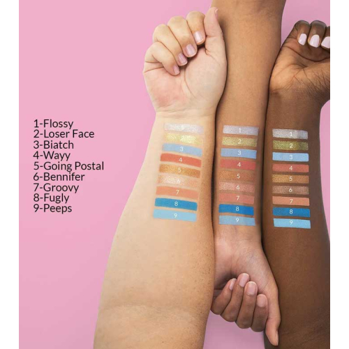 BH Cosmetics - *Totally Plastic* - Mini paleta de sombras Iggy Azalea - Blue fur