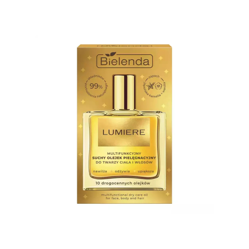 Bielenda - Aceite seco multifuncional para cuerpo y cabello Lumiere