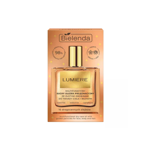 Bielenda - Aceite seco multifuncional para cuerpo y cabello Lumiere Shimmer
