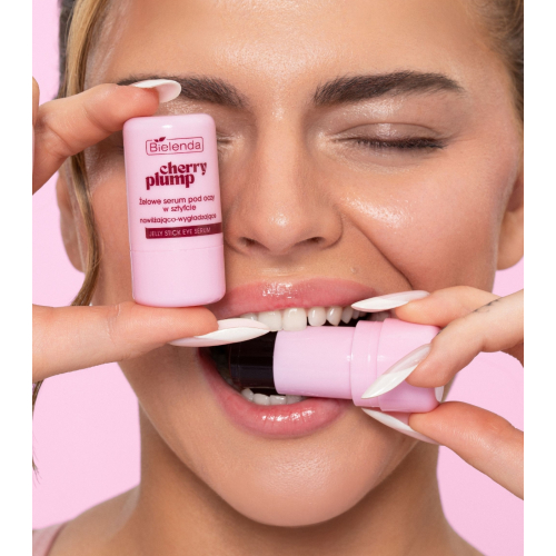 Bielenda - *Cherry Plump* - Contorno de ojos con tripéptidos en stick