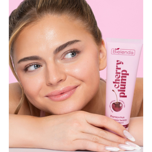 Bielenda - *Cherry Plump* - Espuma limpiadora con péptidos
