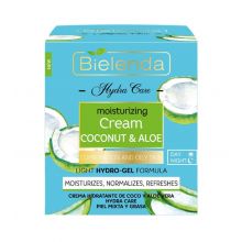Bielenda - Crema hidratante de coco y aloe vera Hydra Care - Piel mixta