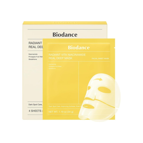 Biodance - Pack de 4 mascarilla faciales - Radiant Vita Niacinamide