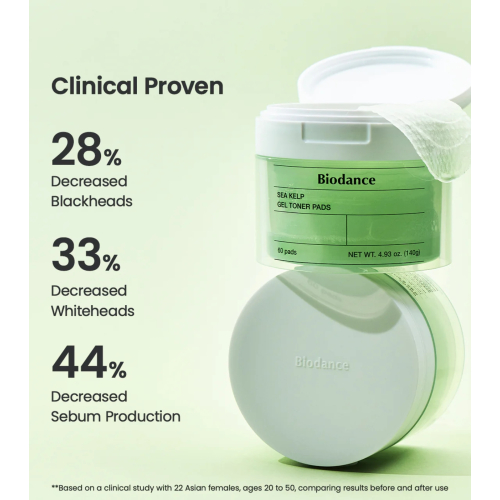 Biodance - Tónico calmante en formato pads Sea Kelp - 60pcs