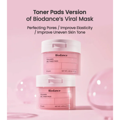 Biodance - Tónico hidratante en formato pads Collagen Gel - 60pcs