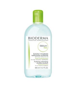 Bioderma - Agua micelar limpiadora Sébium H2O - Pieles mixtas, grasas y acneicas