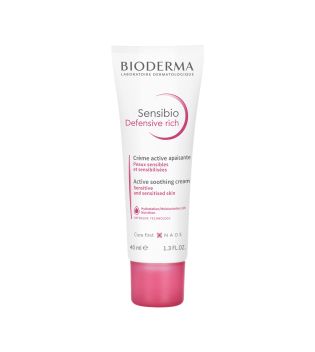Bioderma - Crema calmante y nutritiva Sensibio Defensive Rich - Pieles sensibles