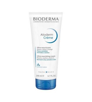 Bioderma - Crema ultra-hidratante para cuerpo y rostro Atoderm Crème 200ml - Pieles sensibles normales a secas