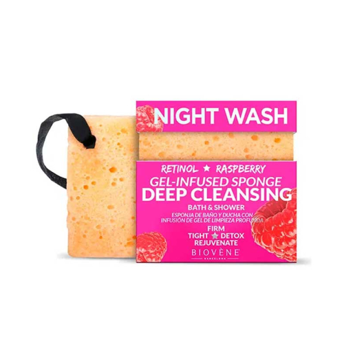 Biovène - Gel esponja de baño y ducha - Retinol y frambuesa