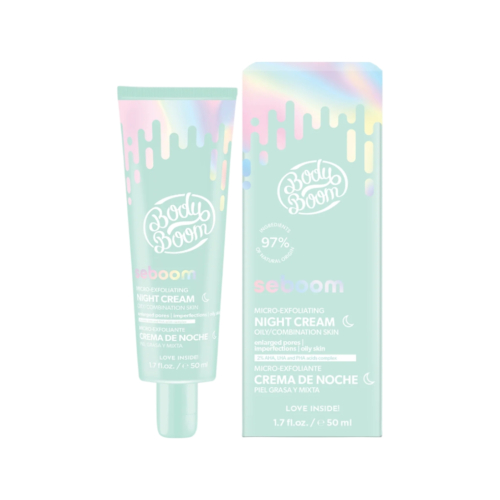Bodyboom - *Seboom* - Crema facial de noche micro-exfoliante - Piel grasa y mixta