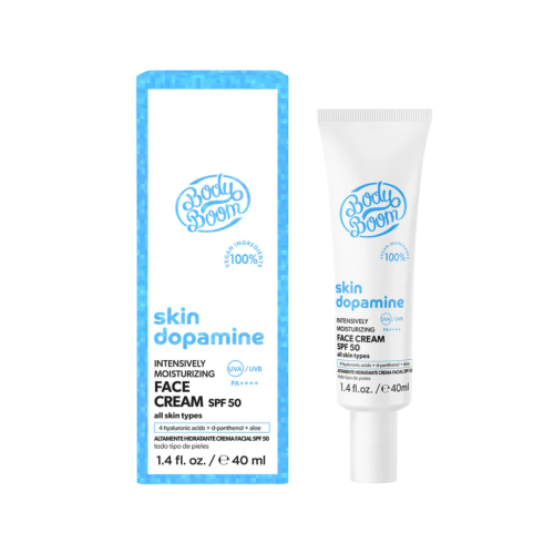 Bodyboom - *Skin Dopamine* - Crema facial SPF50 PA ++++ Hyaluronic acid + Pantenol + Aloe