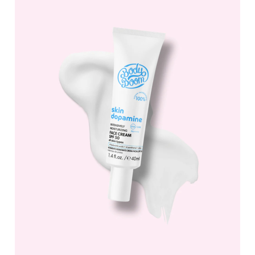 Bodyboom - *Skin Dopamine* - Crema facial SPF50 PA ++++ Hyaluronic acid + Pantenol + Aloe
