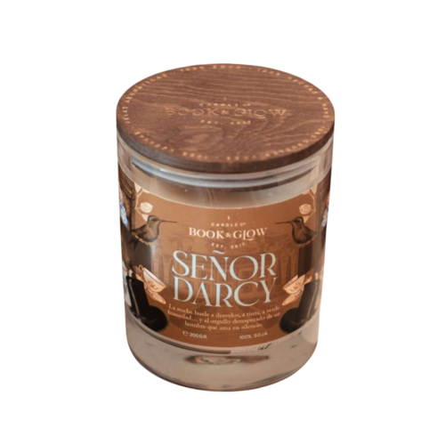 Book and Glow - *Austen* - Vela de soja vegana - Señor Darcy