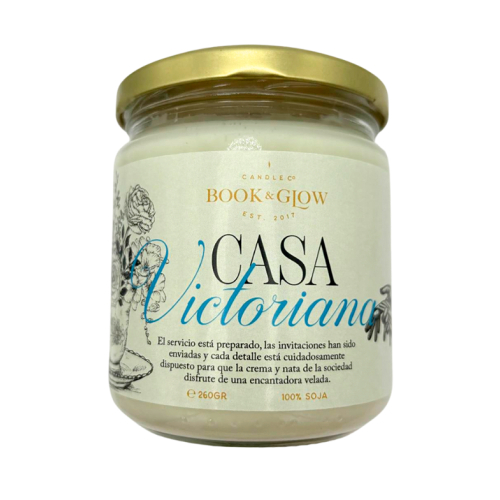 Book and Glow - *Los Archivos* - Vela de soja - Casa Victoriana