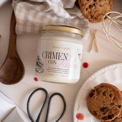 Book and Glow - *Los Archivos* - Vela de soja - Crimen Con Pastas