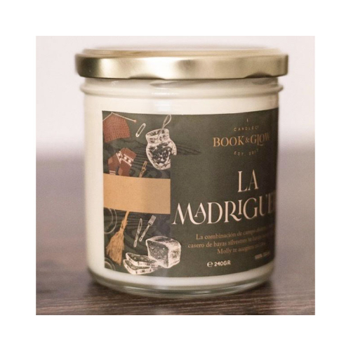 Book and Glow - *Mundos Extraordinarios* - Vela de soja vegana - La Madriguera