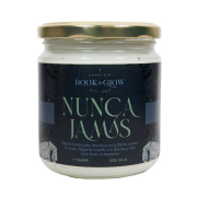 Book and Glow - *Mundos Extraordinarios* - Vela de soja vegana - Nunca Jamás